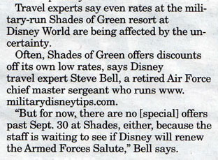 Military Disney Tips Quote - Military Times
