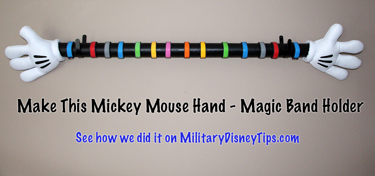 Make This Mickey Mouse Hands Magic Band Display