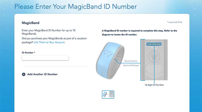 Linking Magic Bands to you My Disney Experience Account 