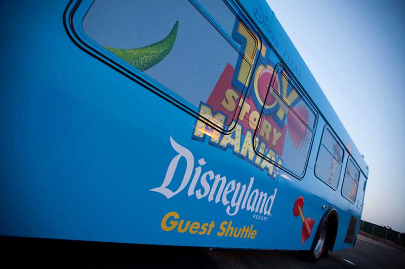 Disneyland Parking Toy Story Shuttle - (C) Disney