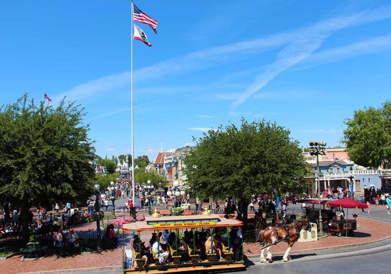 Disneyland's daily Flag Retreat
