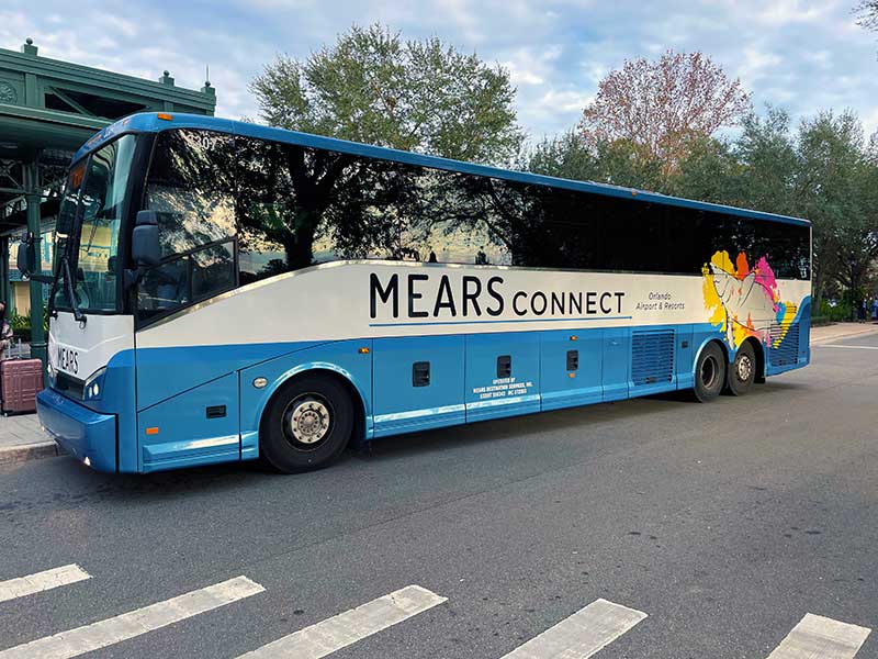 A Mears Connect Bus at Disney's Port Orleans French Quarter
