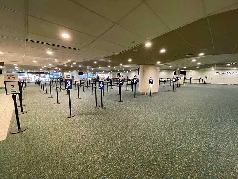 Mears Connect Waiting Area at Orlando International Airport