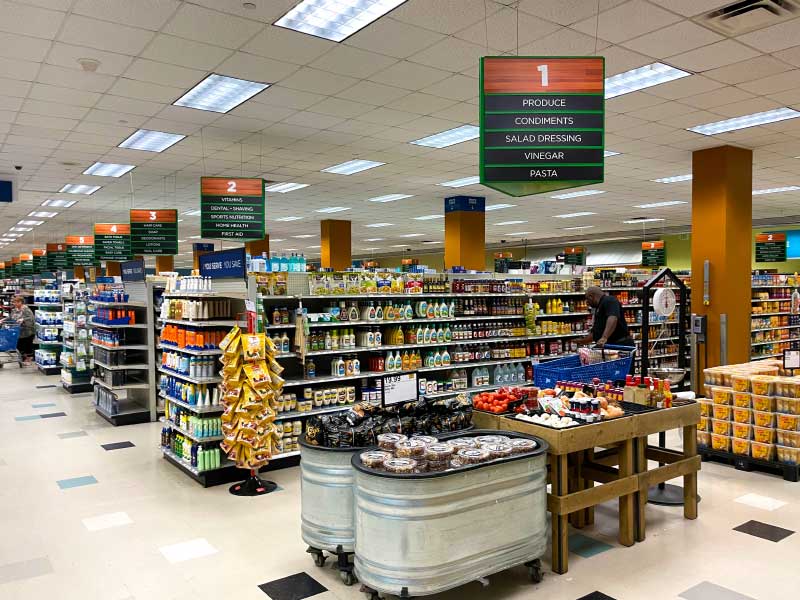 Picture of the Orlando Navy Exchange Grocery Section