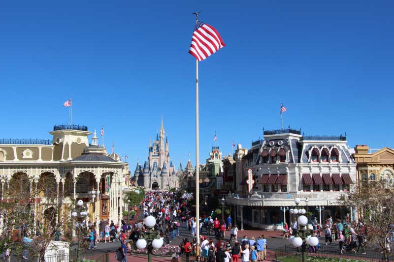 Cinderella Castle from Main Street USA