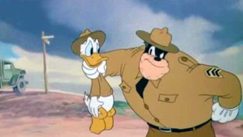 Sergeant Donald Duck Learn About His WWII Service