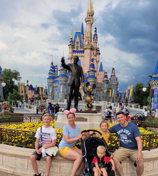 Jenn and Family in the Magic Kingdom