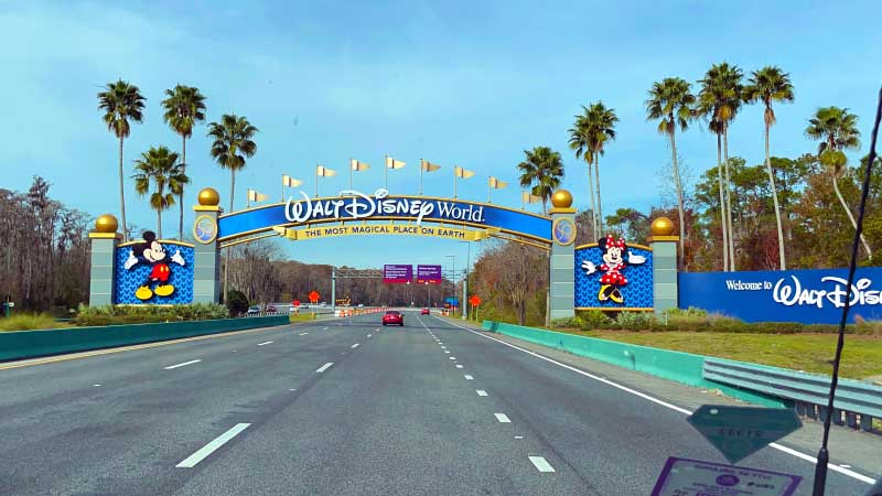 Walt Disney World Property Entry Sign