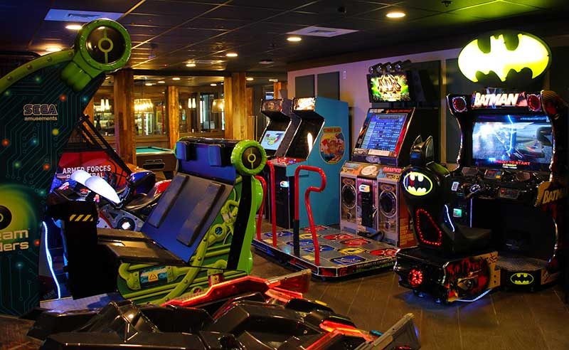 Shades of Green Resort Evergreen's Sports Bar Review Arcade