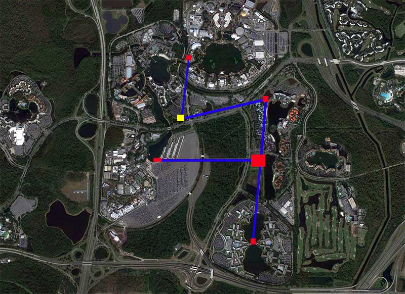Walt Disney World's Skyliner Map