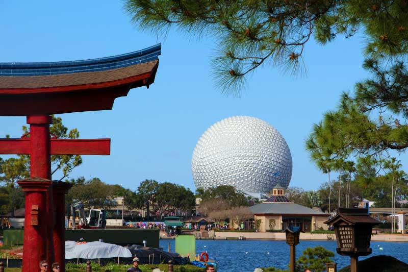 Spaceship Earth from Japan in the World Showcase
