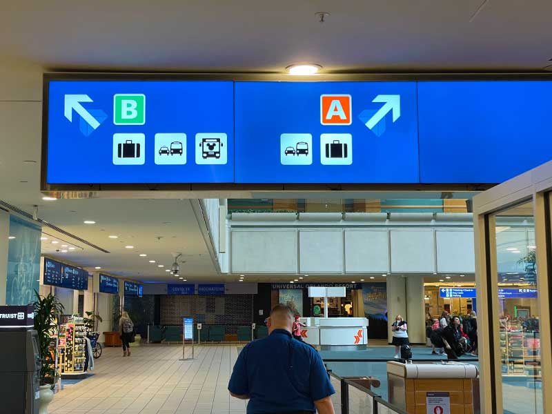 Orlando International Airport to Baggage Claim