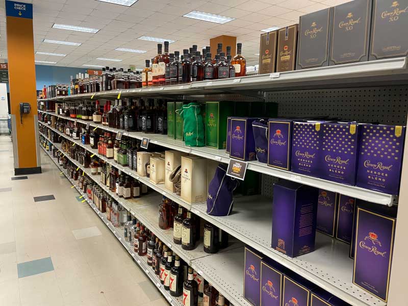 Picture of the Orlando Navy Exchange Grocery Section - Liquor