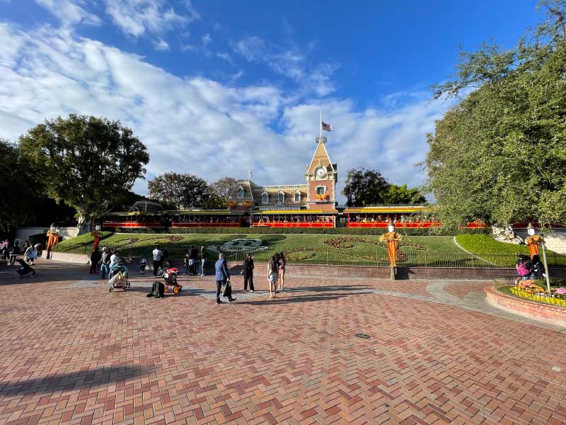 Disneyland Main Street Train Station - After entering the park