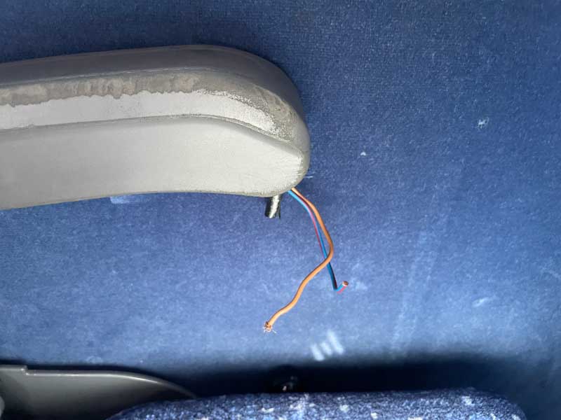 Bare Wire At Seat Sunshine Flyer