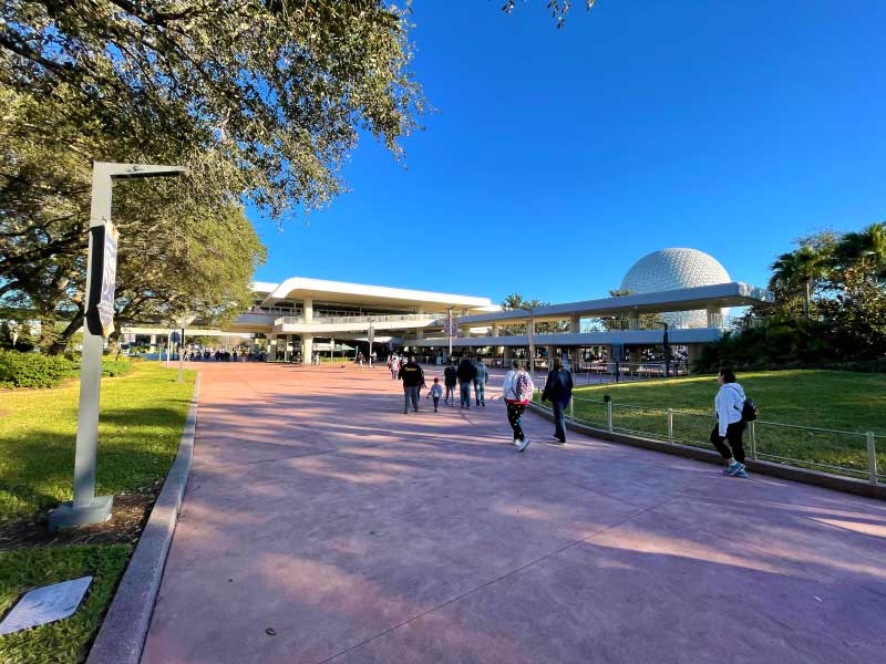 EPCOT Walkway fro the Bus Station