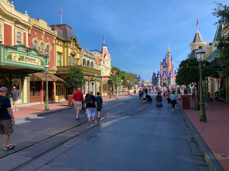 Main Street USA, Casey's Corner at the end on left