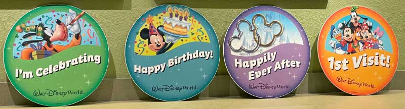Best Day Ever With Disney Celebration Buttons