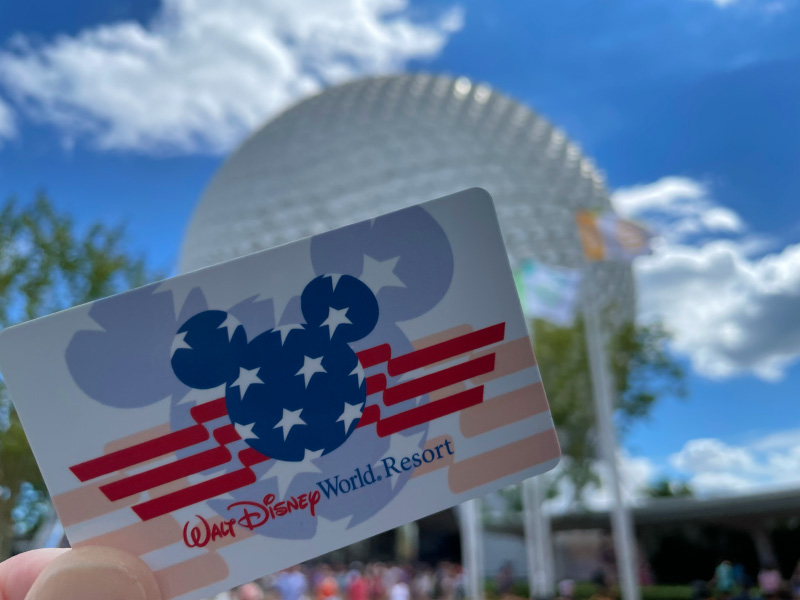 Disney Armed Forces Salute military ticket at EPCOT