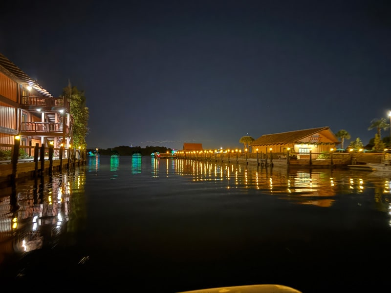 Departing Disney's Polynesian Village Resort on our Magic Kingdom fireworks cruise