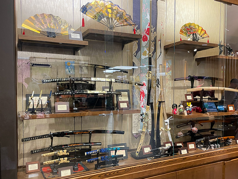 Mitsukosh Department Store Kimonos Samurai Swords