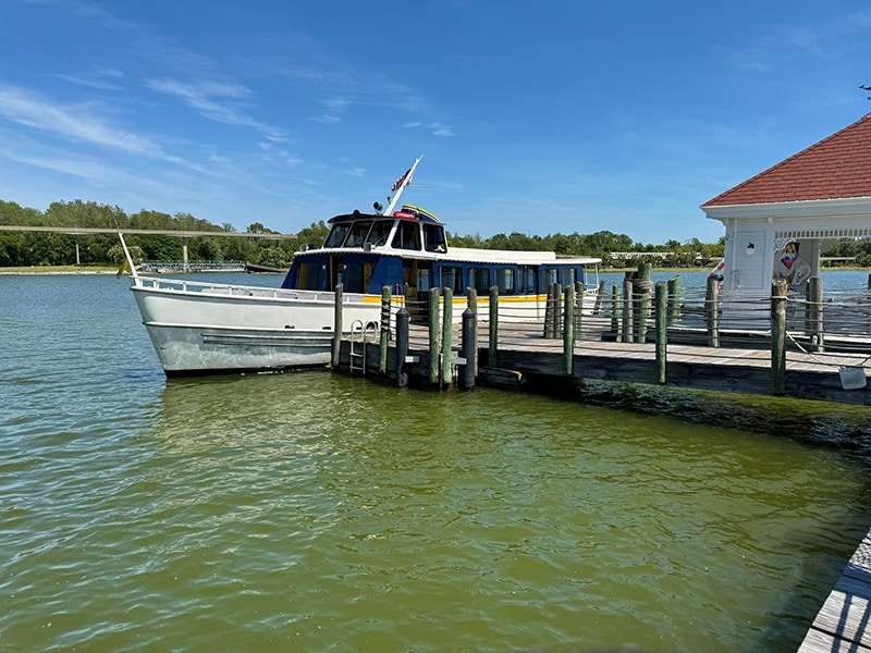 Grand Floridian boat dock and resort launch