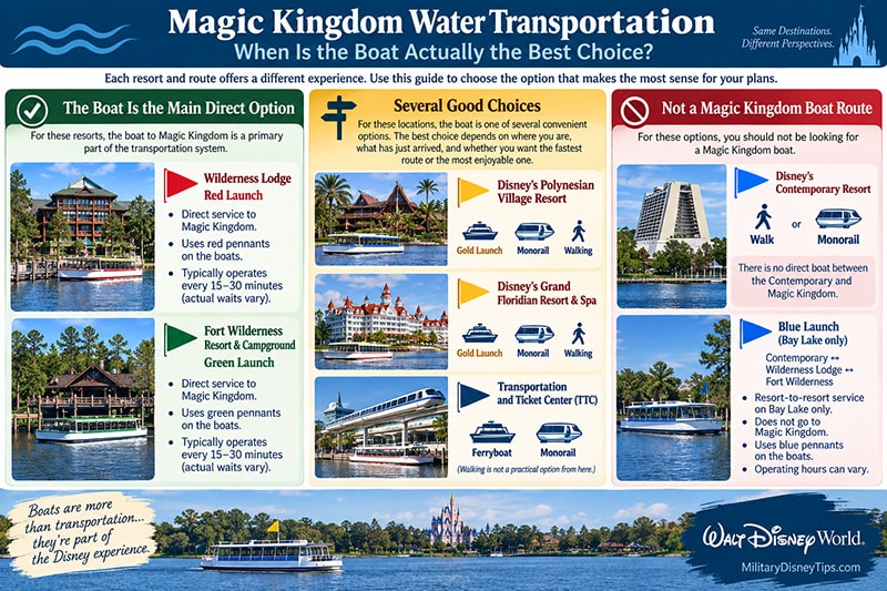 Magic Kingdom water transportation decision guide
