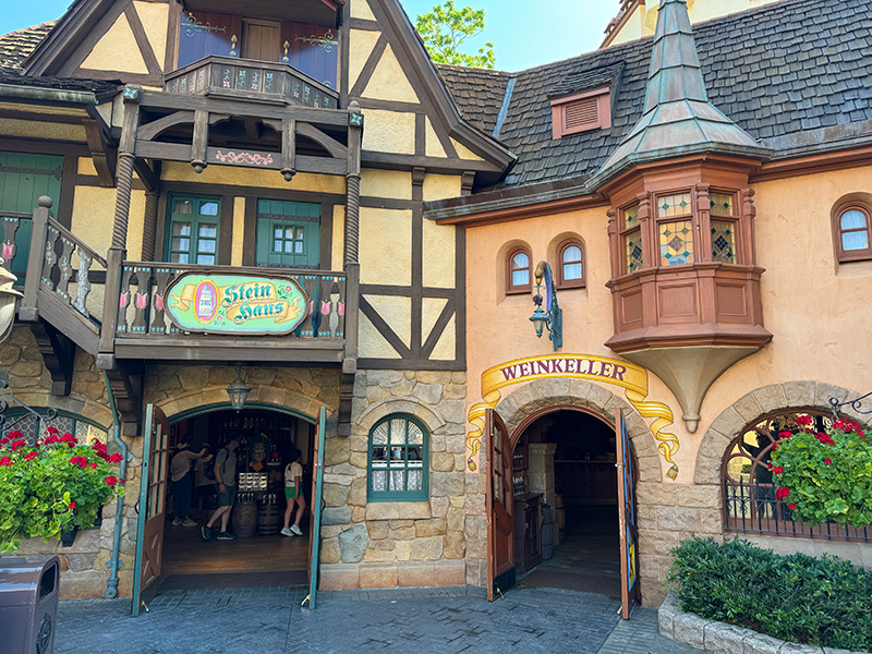 Weinkeller wine shop in EPCOT's Germany Pavilion